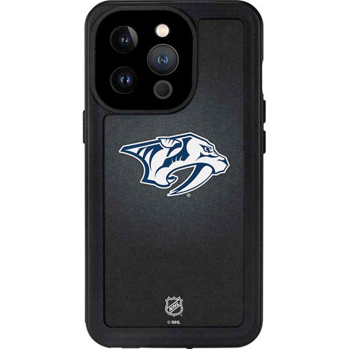 NHL Nashville Predators Black Background iPhone 15 Pro Waterproof Case